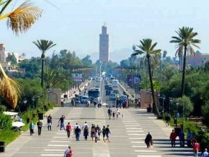 Kotoubia tower in Marrakech