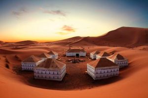 Desert camp, sahara desert