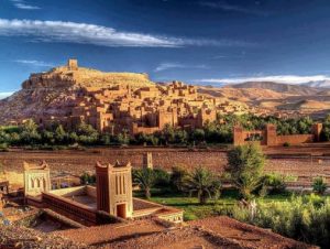 Ouarzazate to Merzouga. Ait Ben Haddou Kasbah in Ouarzazate.